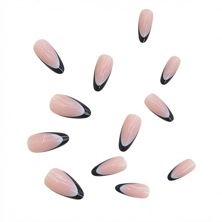 Elegant Leaf-Patterned Press-On Nails Kalsten