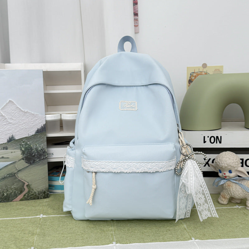 Adorable Lace-Trimmed Backpack Kalsten