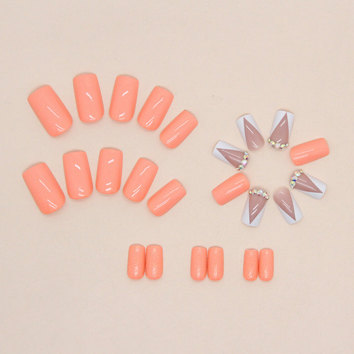 Elegant Crystal-Studded Press-On Nail Tips Kalsten