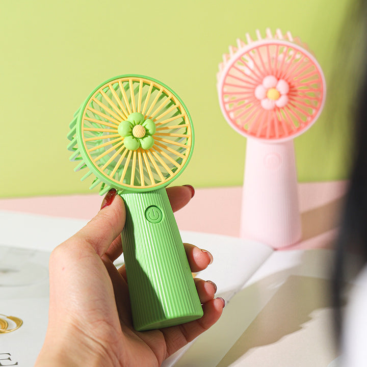 Decorative Floral Handheld Cooling Fan Kalsten