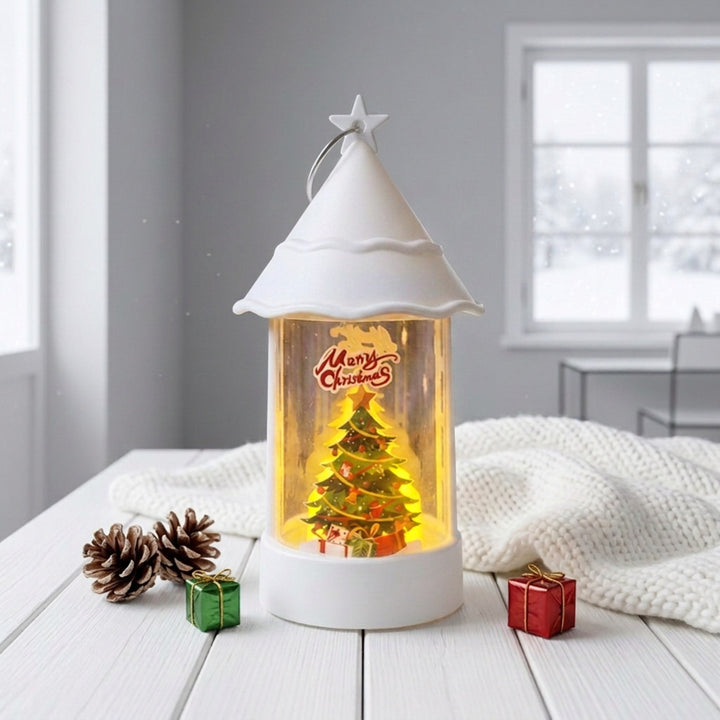 Christmas lantern with LED lighting