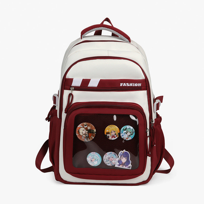 Stylish Graphic Patch Backpack Kalsten
