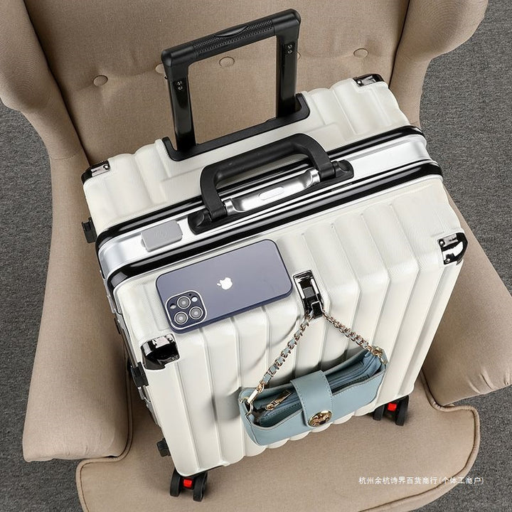 Hard Shell Trolley With Integrated Usb Charging Port And Multifunctional Storage Kalsten