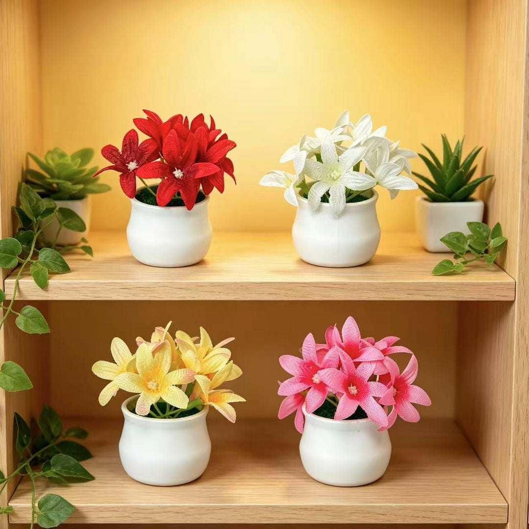 Elegant Faux Floral Centerpiece for Home Decor Display