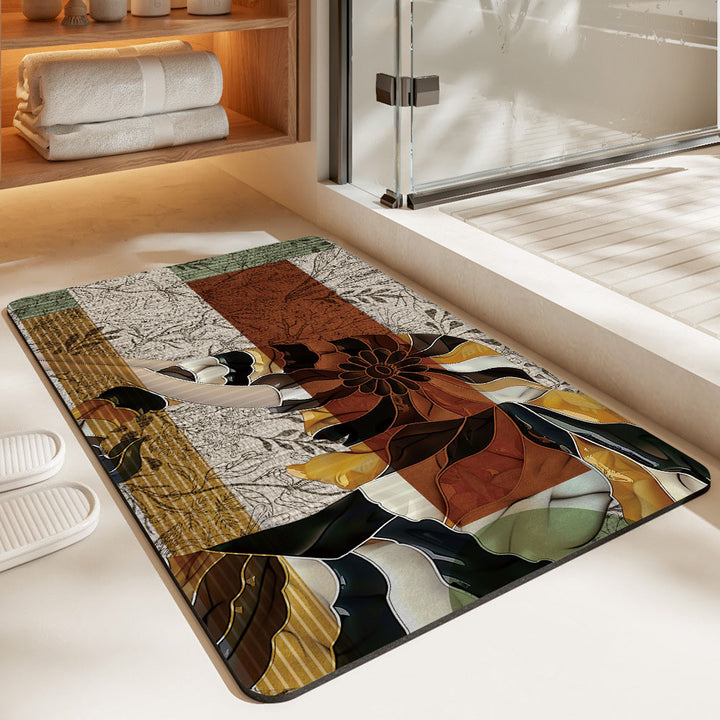 Artistic Horse-Themed Bath Mat Kalsten
