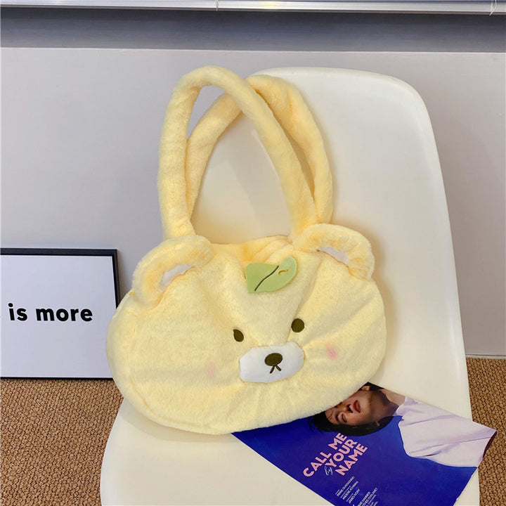 Cute Plush Animal-Themed Handbag