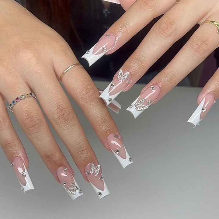 Elegant Stiletto Acrylic Nail Art Extensions Kalsten