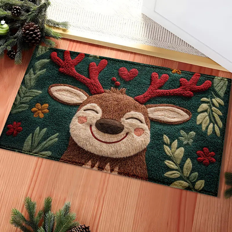 Playful Cat-Themed Indoor Area Mat