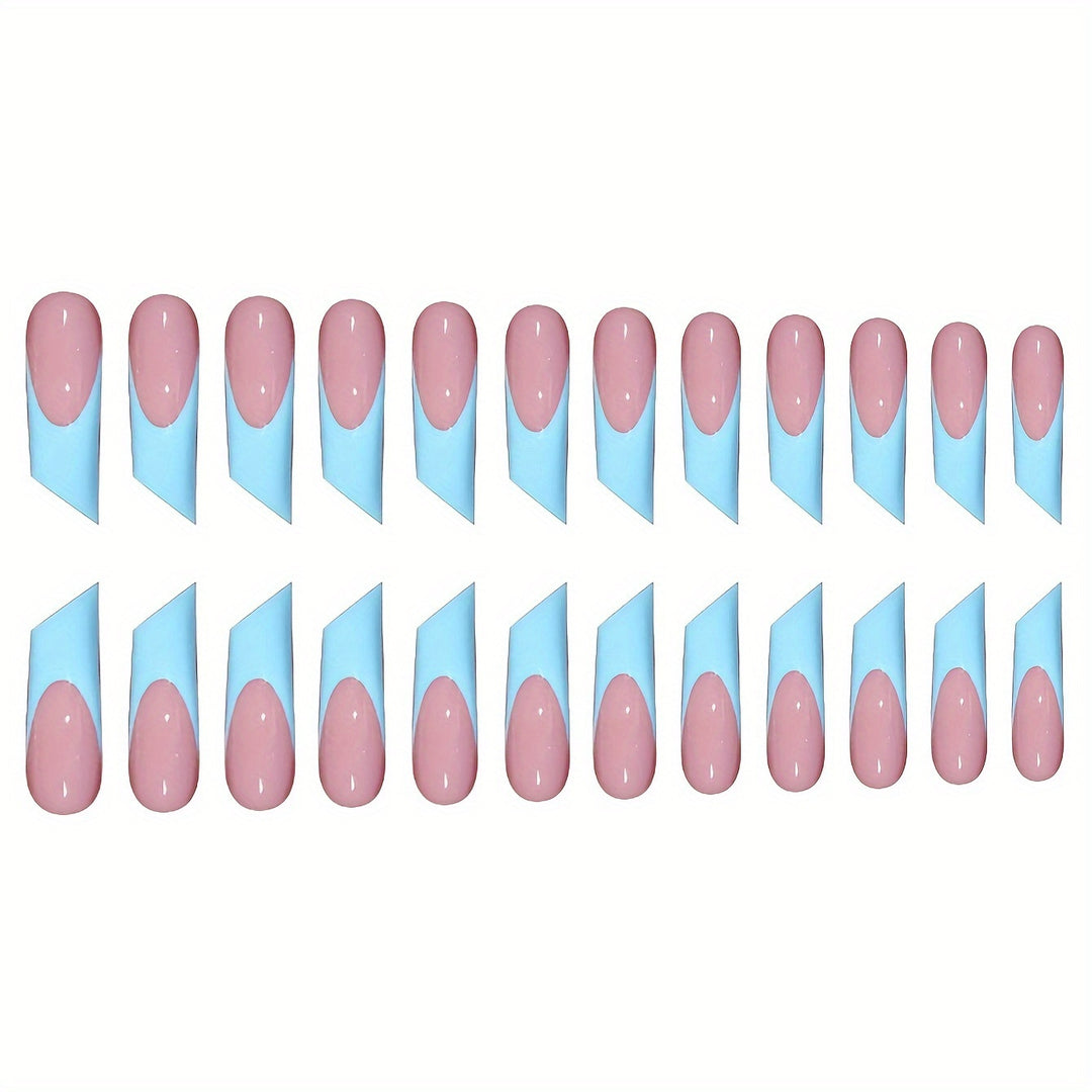 Modern Geometric Press-On Nail Art Kalsten
