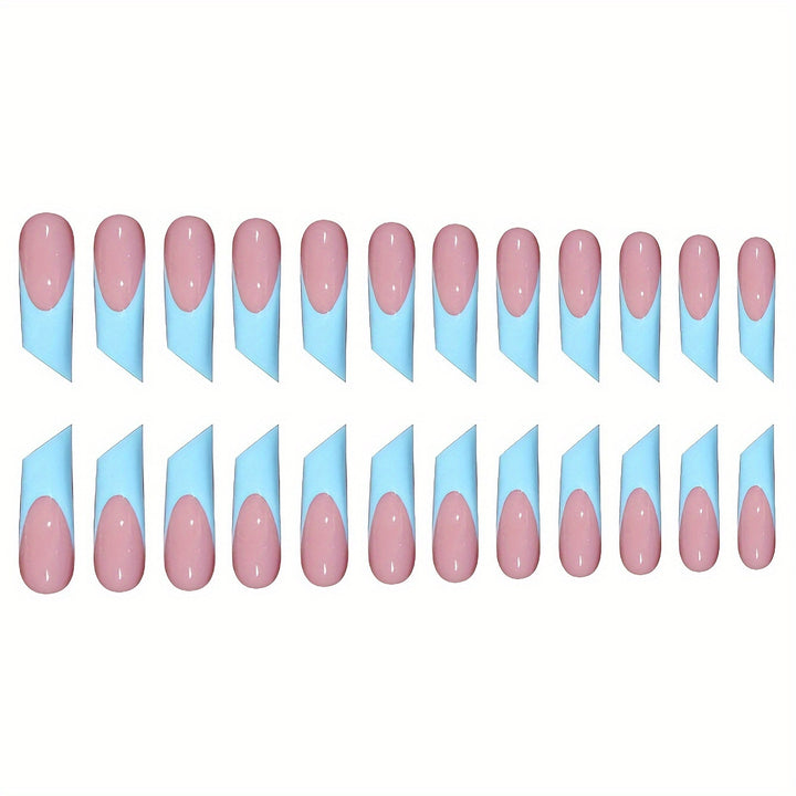 Modern Geometric Press-On Nail Art Kalsten