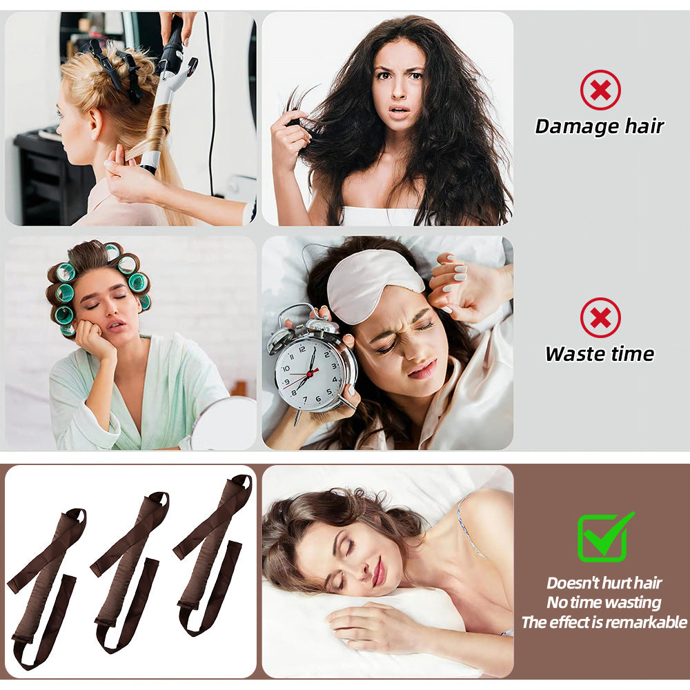 Heatless Hair Curling Ribbon Set