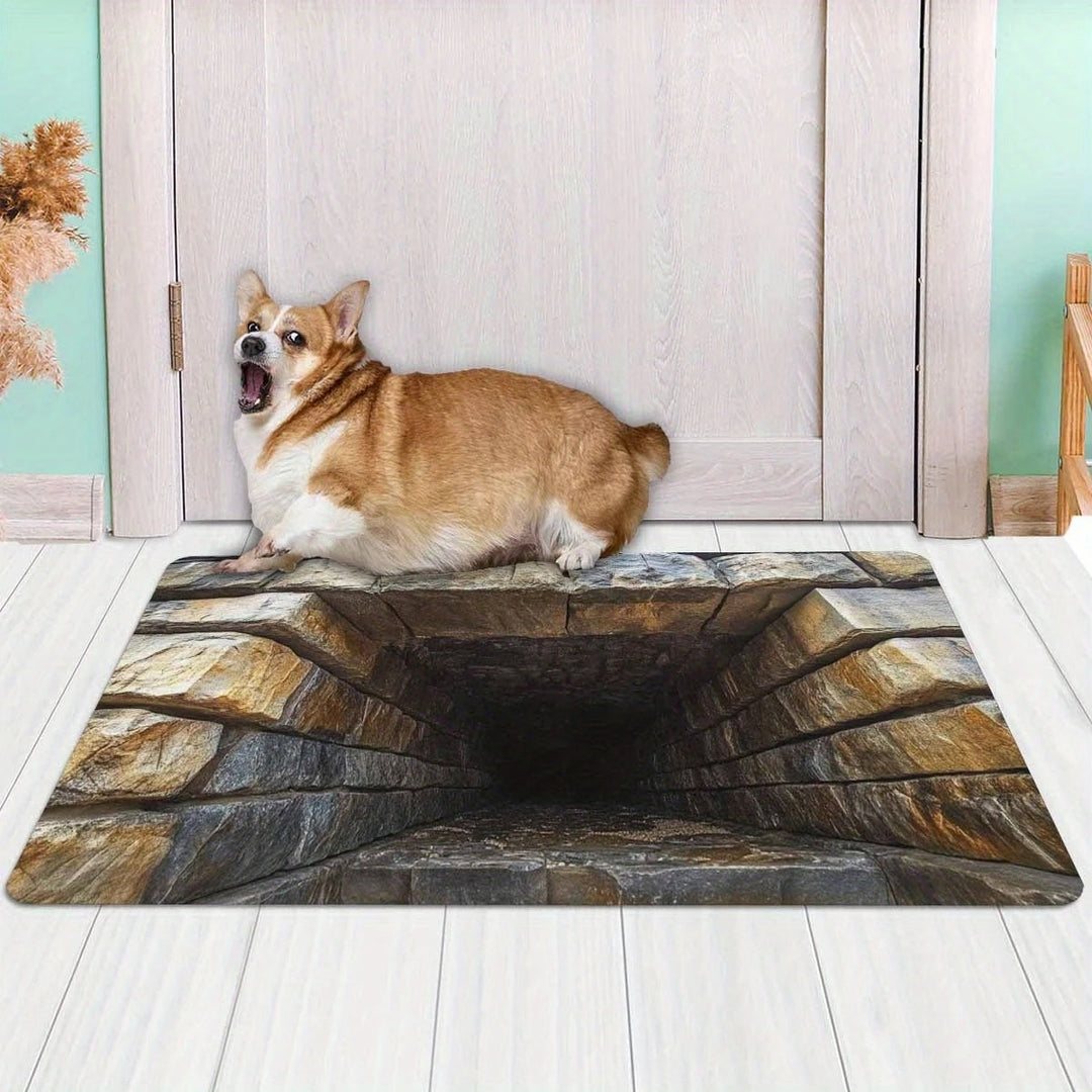 3D Optical Illusion Floor Mat