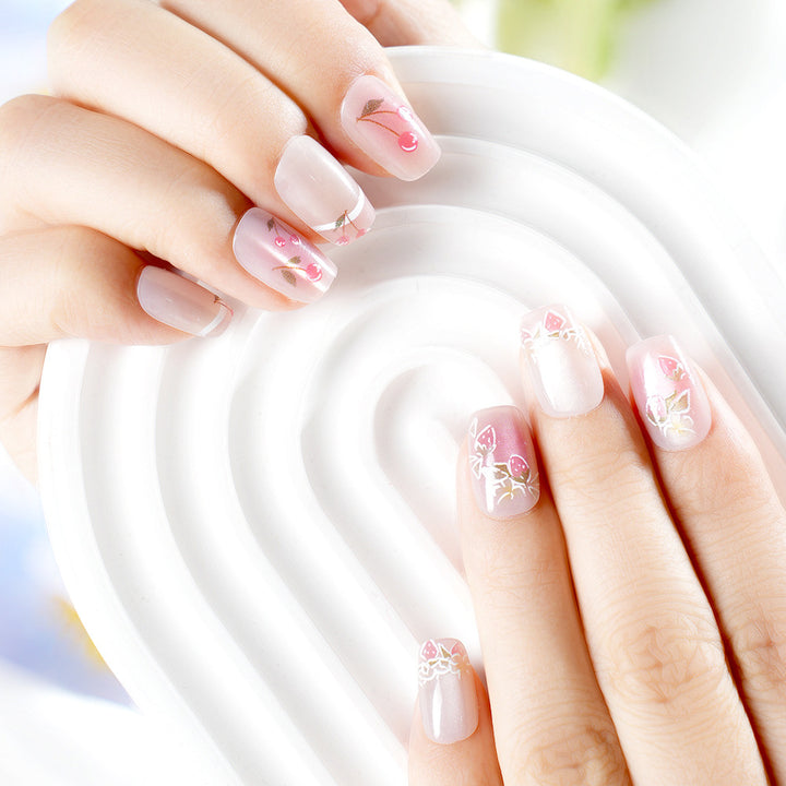 Artistic Cherry Blossom Press-On Nails Kalsten