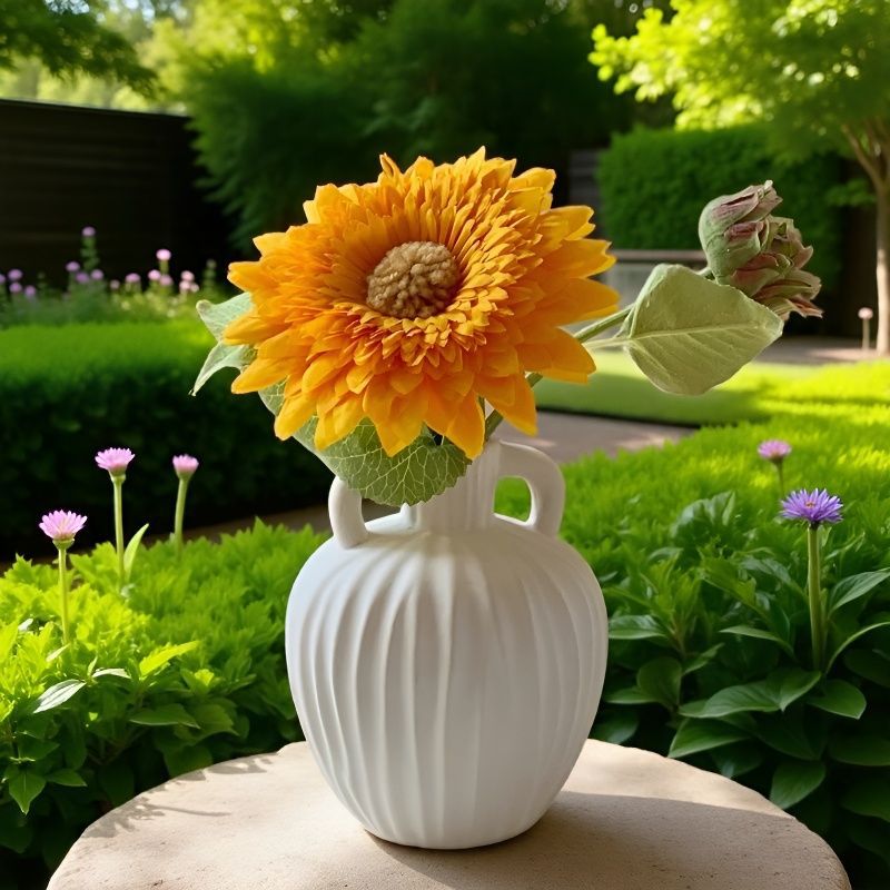Elegant Sunflower Decorative Vase