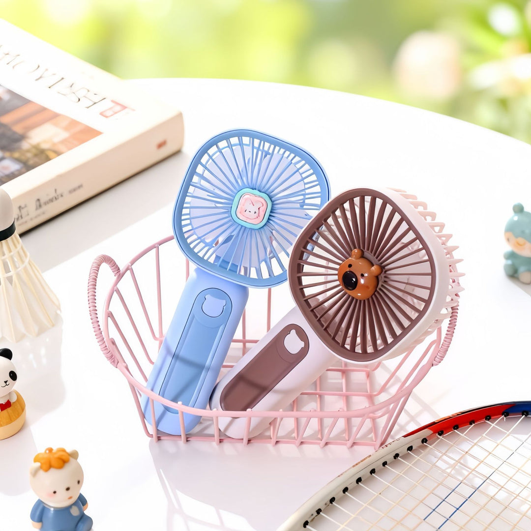 Women's Portable Handheld Fan with Ergonomic Design and USB Connection Kalsten