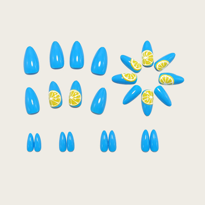 Artificial nails with lemon design Kalsten