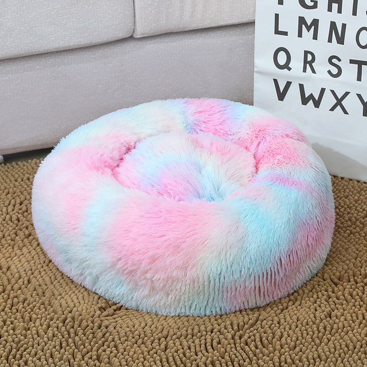 Women Round Plush Pet Bed Kalsten