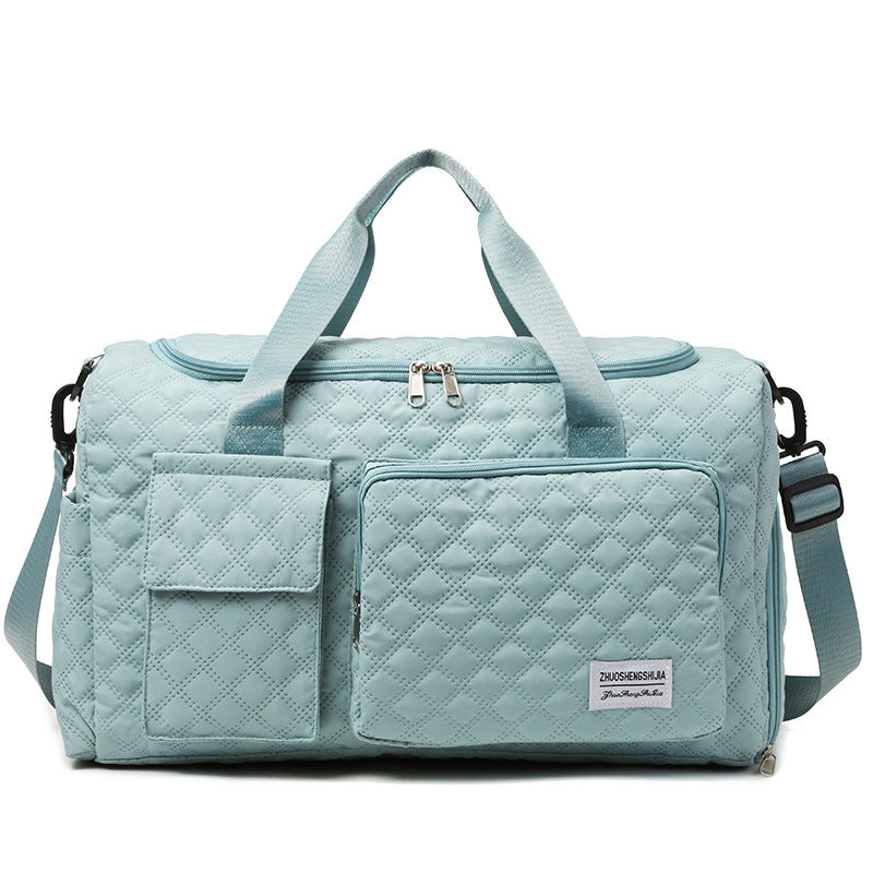 Quilted Multi-Compartment Sports Travel Duffel Bag Kalsten
