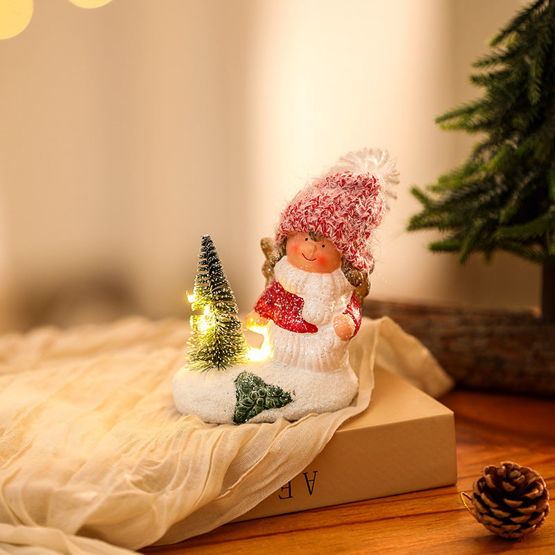 Cute Christmas figure with light decoration Kalsten
