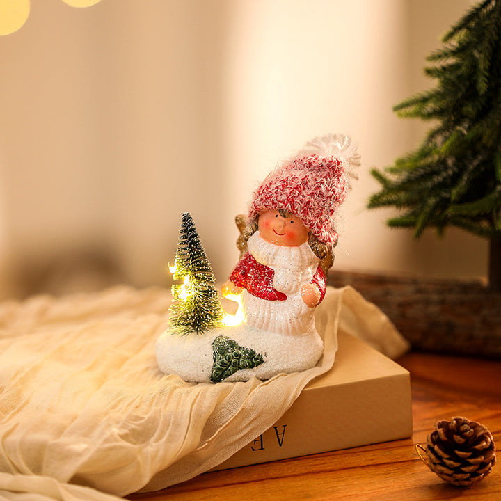 Cute Christmas figure with light decoration Kalsten