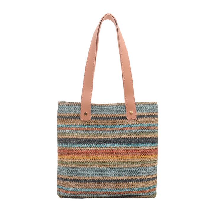 WoColorful Woven Tote Bag Kalsten