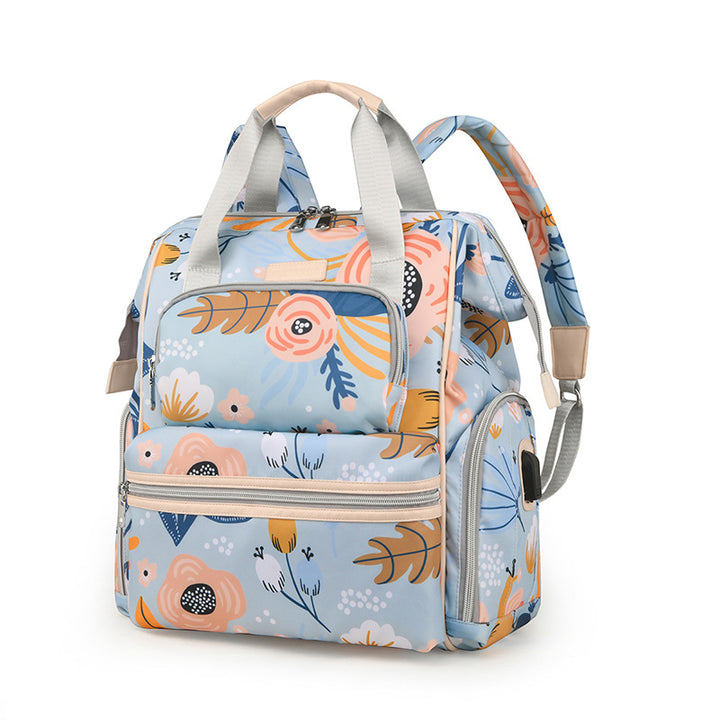 Multi-Functional Patterned Diaper Backpack Kalsten
