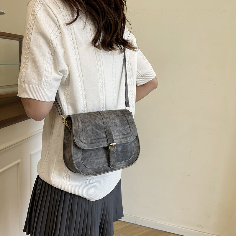 Vintage-Inspired Crossbody Satchel Kalsten