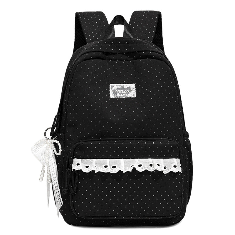 Stylish Polka Dot Backpack Kalsten