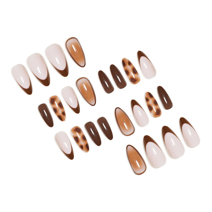 Artistic Stiletto Press-On Nail Set with Modern Design Kalsten
