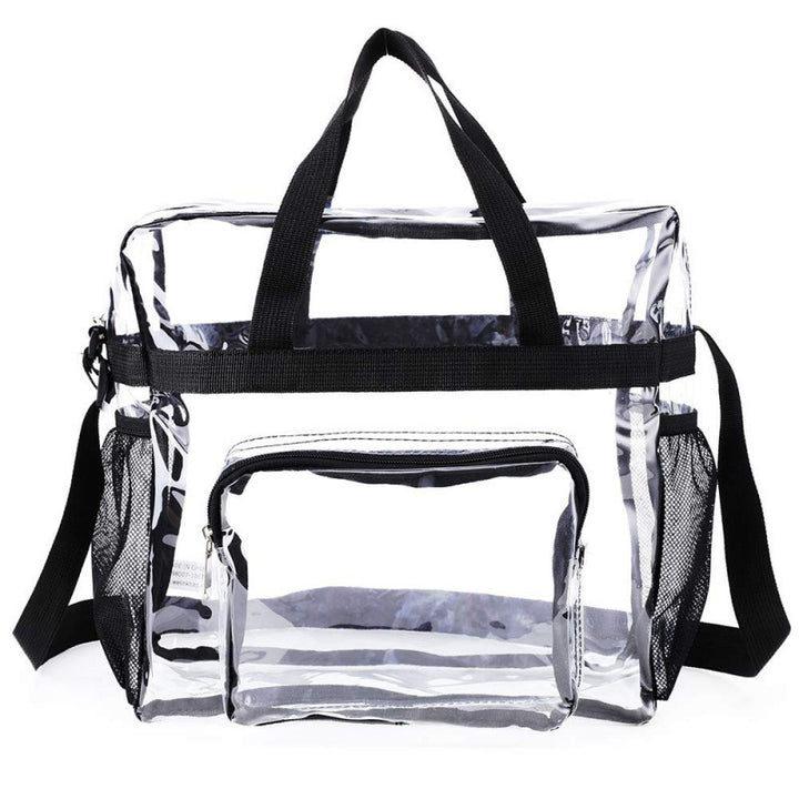 Transparent Handbag with Textured Design Kalsten