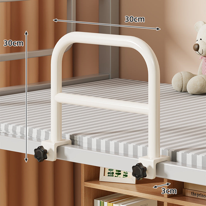 Clamp-On Tubular Bed Guard Rail with Tool-Free Knob Clamp