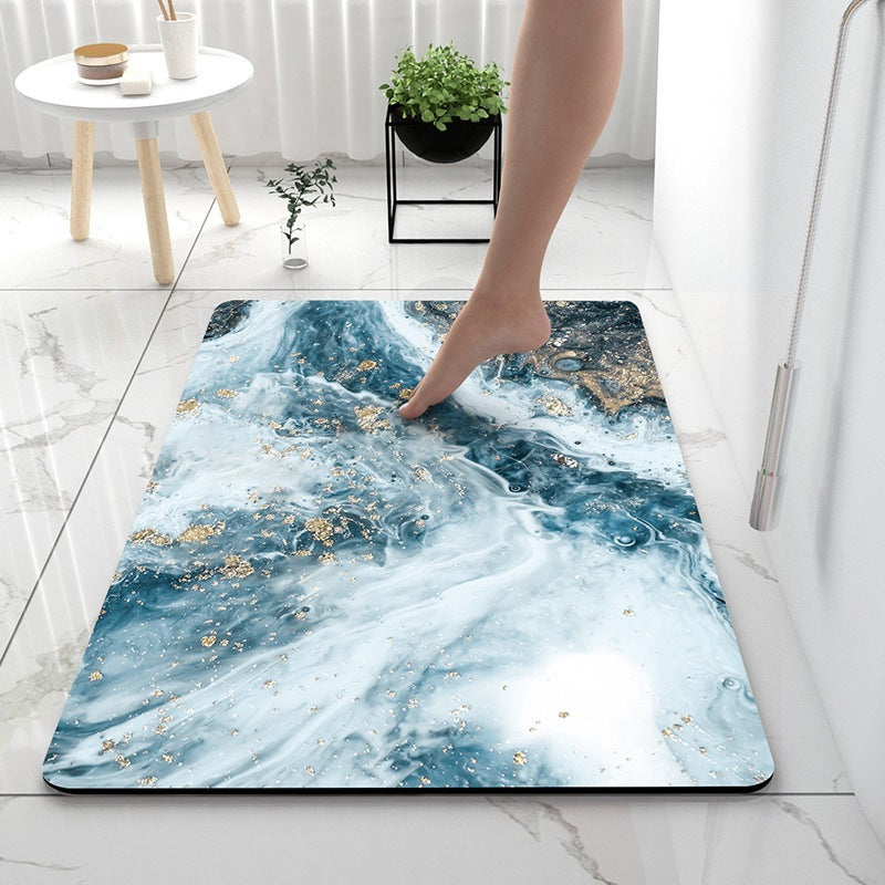 Luxurious Marble Pattern Bath Mat Kalsten
