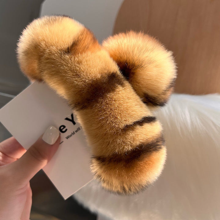 Plush Faux Fur Hair Claw Clip Kalsten