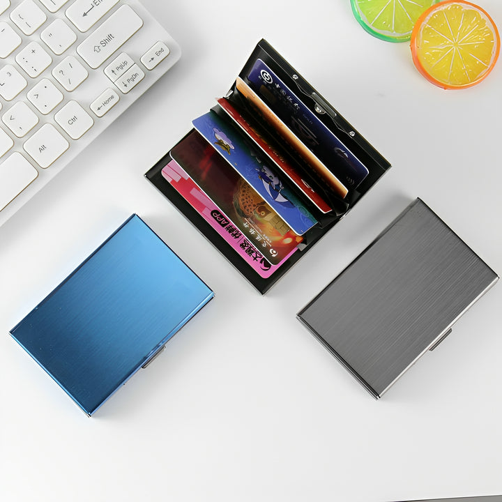 Premium Slim Aluminum Business Card Holder
