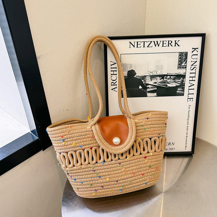 Colorful Woven Tote Bag