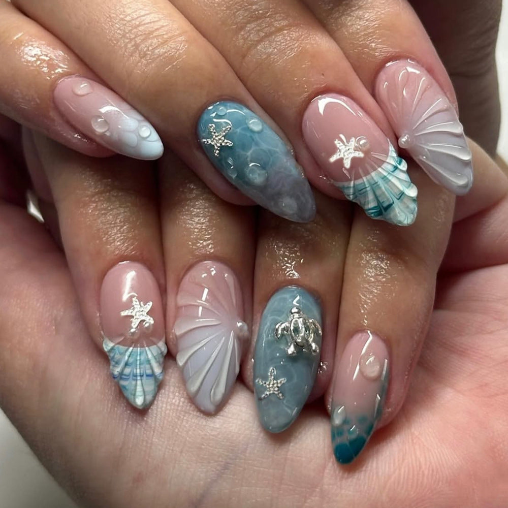 Ocean-Inspired Nail Art Design Set Kalsten