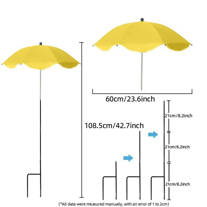 Women's sun protection umbrella with flexible tripod Kalsten