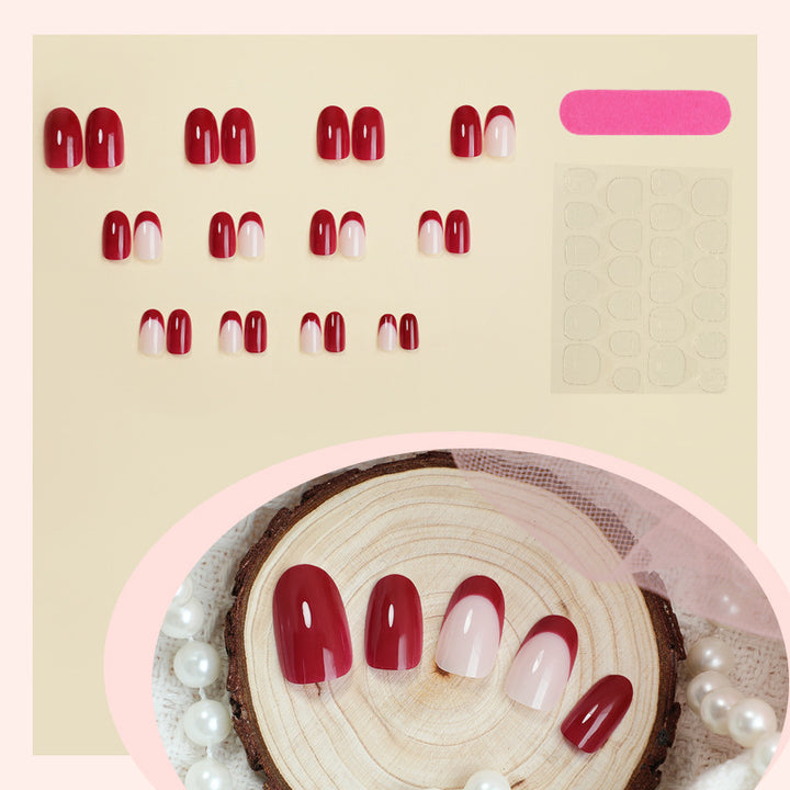 Premium Glossy Press-On Nail Art Set Kalsten