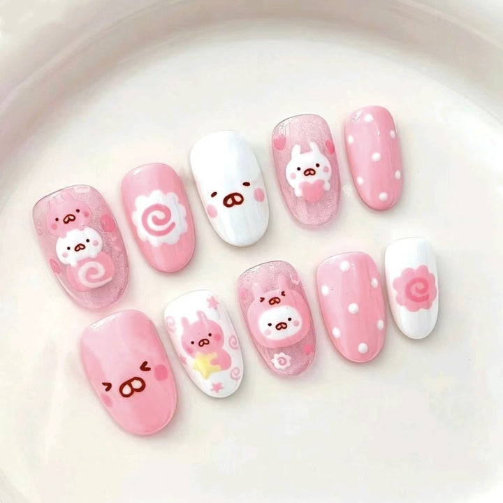 Creative Cartoon Press-On Nail Art Kalsten