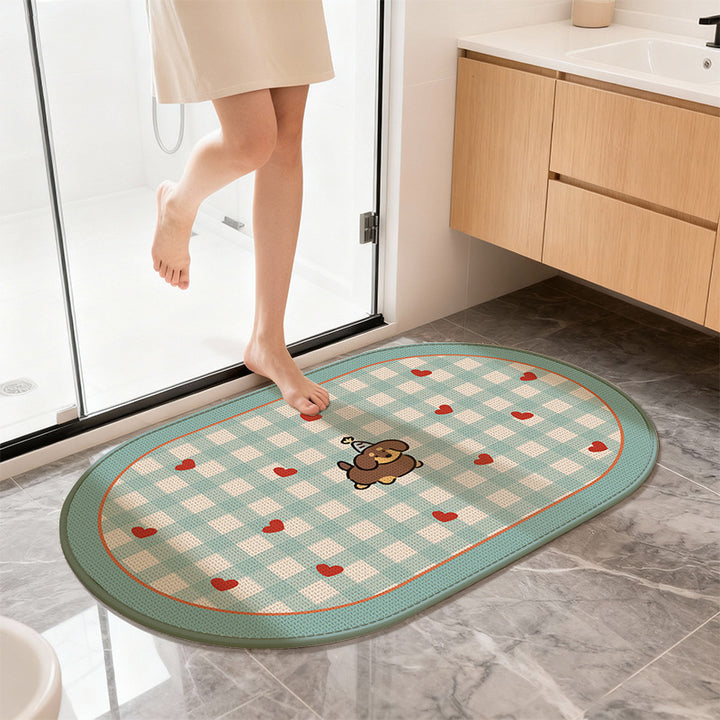 Cute Cartoon Cat Bath Mat Kalsten