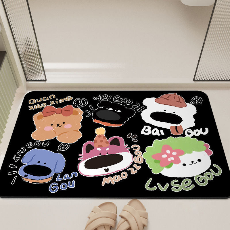 Cartoon-Inspired Bathroom Mat Kalsten