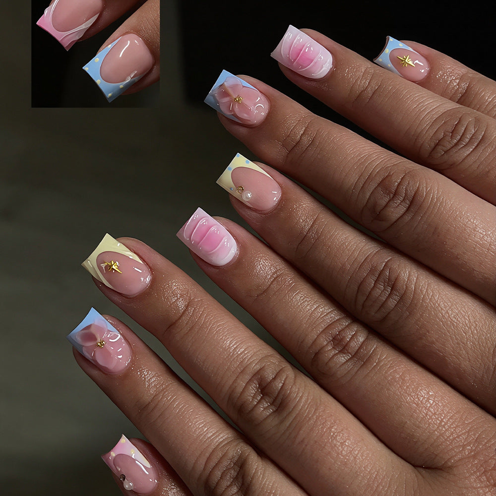 Artistic French Style Press-On Nails Kalsten