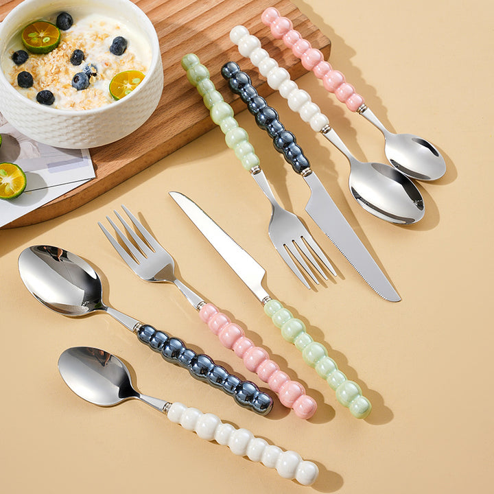 Elegant finger food fork with non-slip handle Kalsten