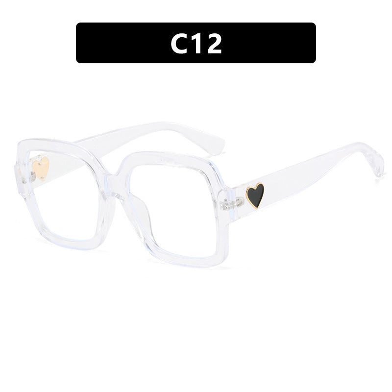 Women's square sunglasses with fashionable heart accent Kalsten
