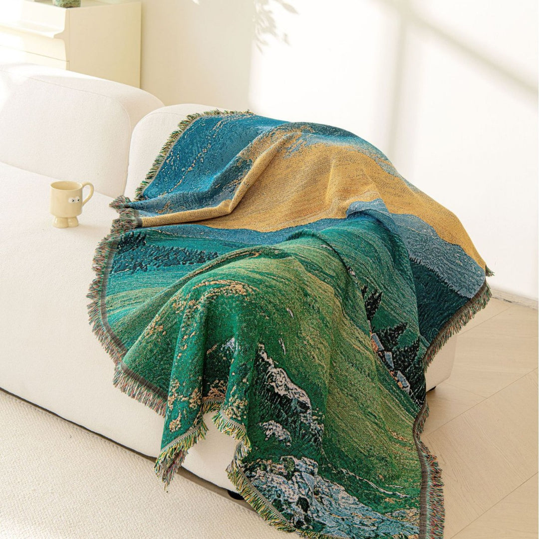 Scenic Landscape Woven Blanket