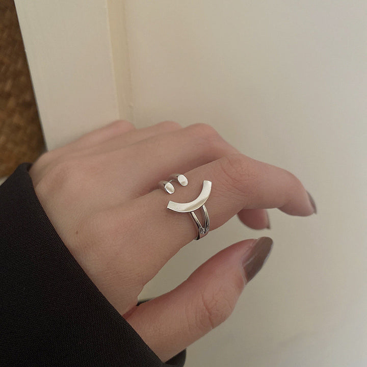 Adjustable Smiley Face Ring Kalsten