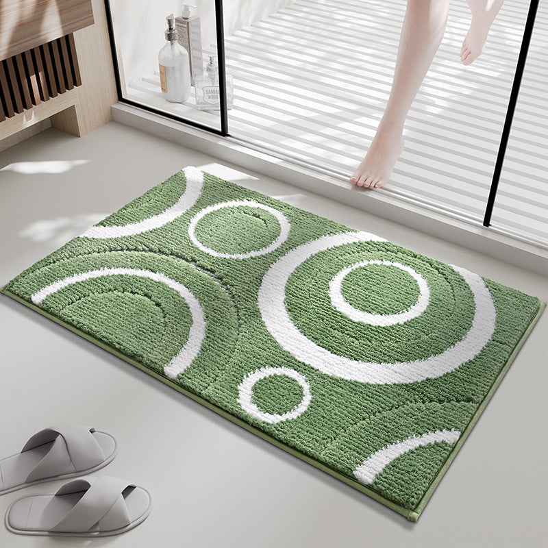 Contemporary Circular Pattern Bath Mat Kalsten