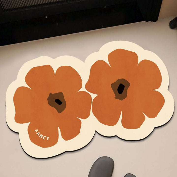 Decorative Floral Bath Mat