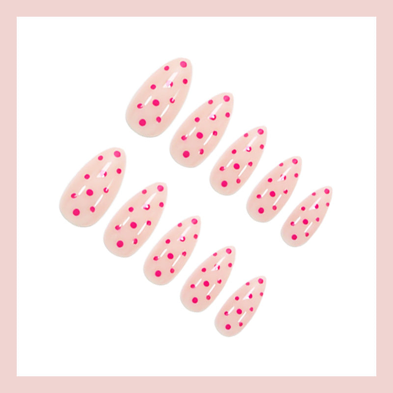 Artificial nail set with playful dots and elegant design Kalsten