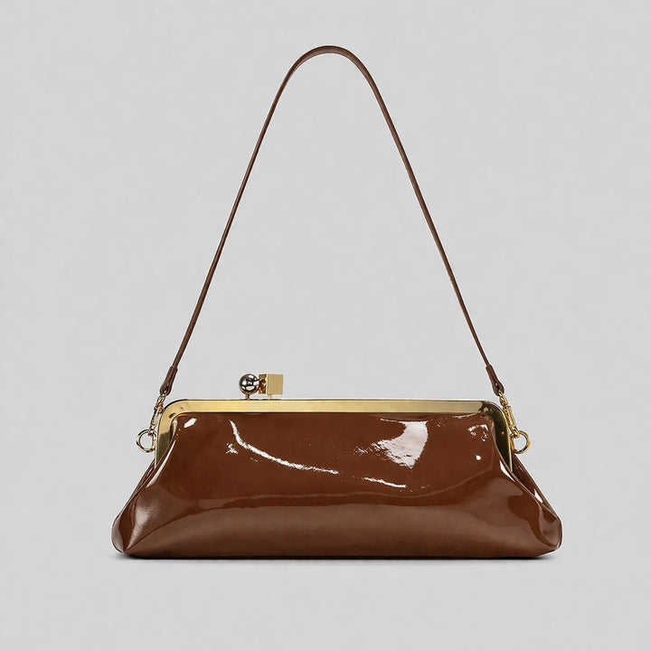 Elegant Patent Leather Evening Handbag
